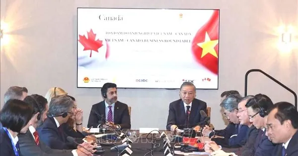 Tổng Bí thư, Chủ tịch nước Tô Lâm dự Tọa đàm cấp cao doanh nghiệp Việt Nam - Canada