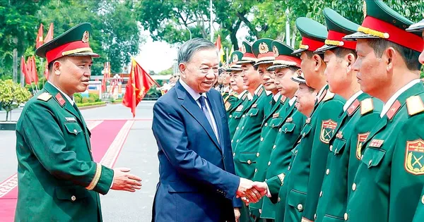 Tổng Bí thư, Chủ tịch nước Tô Lâm làm việc với Sư đoàn Bộ binh cơ giới 308