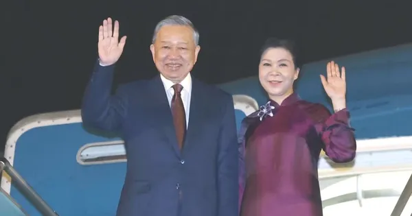 Tổng Bí thư, Chủ tịch nước Tô Lâm và Phu nhân lên đường thăm cấp Nhà nước đến Trung Quốc