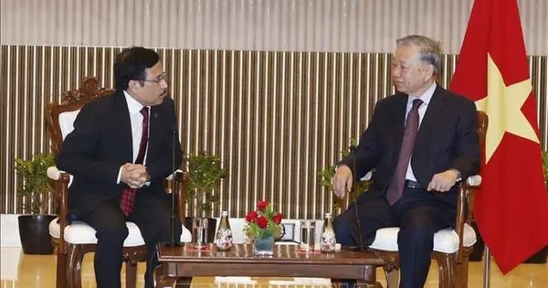 Tổng Bí thư, Chủ tịch nước Tô Lâm tiếp đại diện các tập đoàn, doanh nghiệp của Ấn Độ