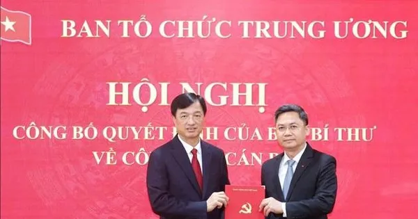 Đồng chí Hà Minh Hải giữ chức Phó Trưởng Ban Tổ chức Trung ương