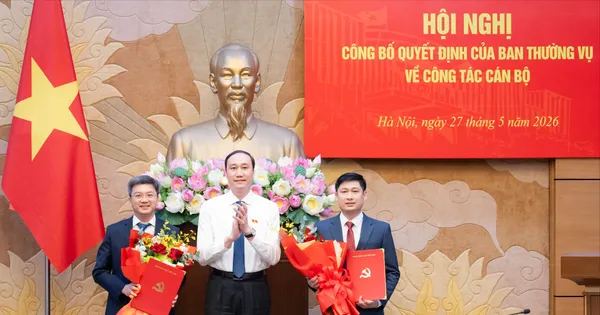 Công bố các quyết định của Ban Thường vụ Đảng ủy Quốc hội về công tác cán bộ