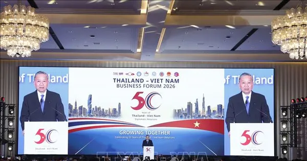 Tổng Bí thư, Chủ tịch nước Tô Lâm dự Diễn đàn doanh nghiệp Việt Nam - Thái Lan năm 2026