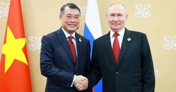 Thủ tướng Chính phủ Lê Minh Hưng hội kiến Tổng thống Nga Vladimir Putin