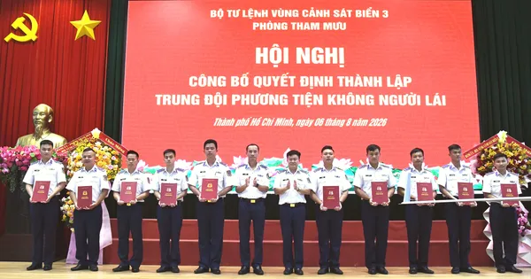 Vùng Cảnh sát biển 3 thành lập Trung đội Phương tiện không người lái
