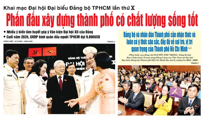 Đại hội đại biểu Đảng bộ TPHCM lần thứ X (2015-2020): Khát vọng phát triển vì cả nước, cùng cả nước