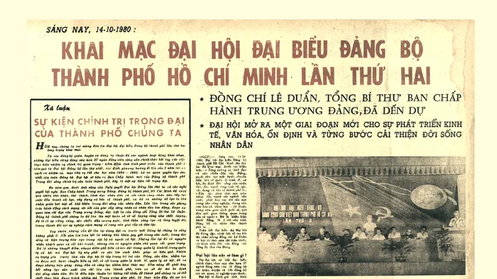 Đại hội đại biểu Đảng bộ TPHCM lần II (1980-1983): Mở ra giai đoạn phát triển mới và từng bước cải thiện đời sống nhân dân