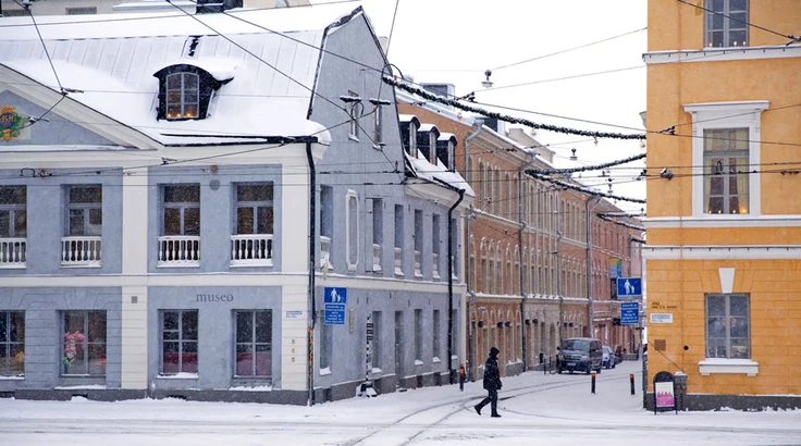 Một khu nhà ở cho người vô gia cư ở Helsinki. 