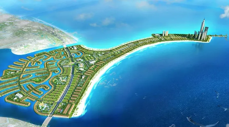 Phối cảnh tổng thể Khu đô thị du lịch lấn biển Cần Giờ