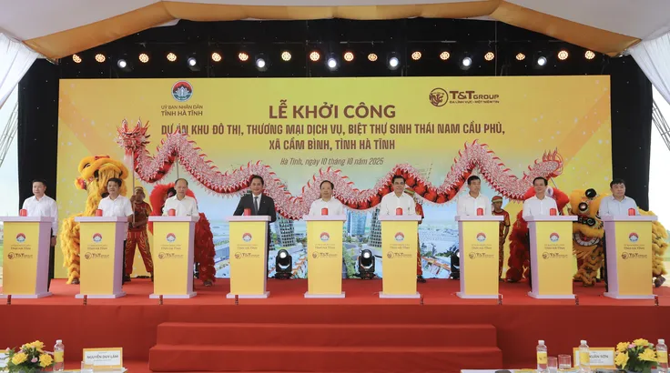 T&T Group khởi công khu đô thị sinh thái 50ha tại Hà Tĩnh