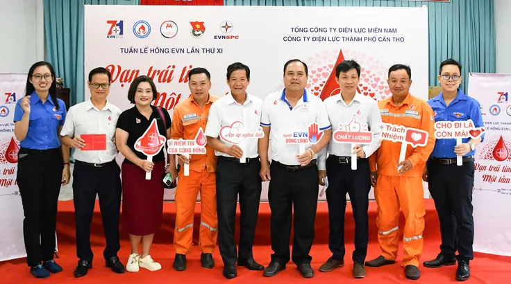 Điện lực TP Cần Thơ hưởng ứng “Tuần lễ hồng EVN” lần thứ XI