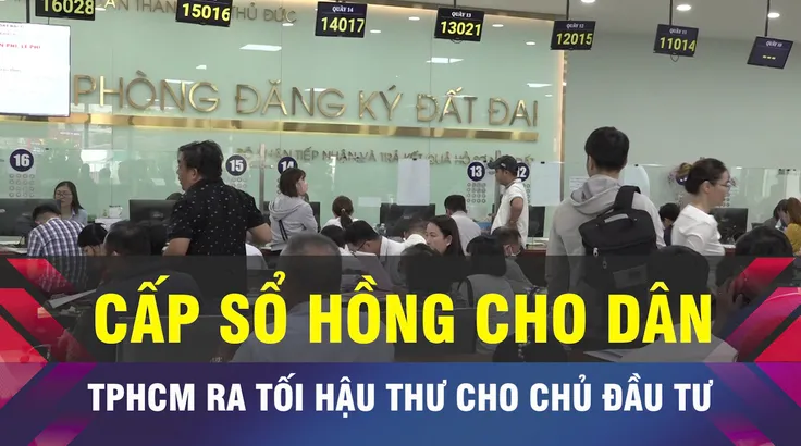 18 GIỜ NGÀY 13-12: TPHCM yêu cầu đẩy nhanh cấp sổ hồng cho cư dân