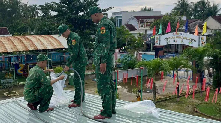 Bố trí lực lượng ứng trực tại địa bàn trọng yếu ứng phó bão số 13