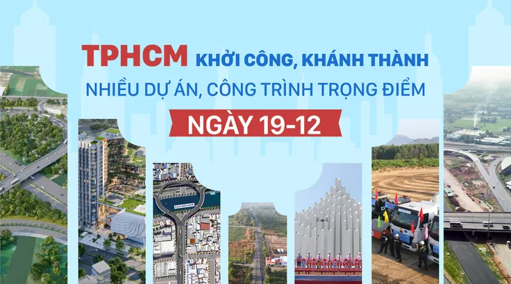 TPHCM khởi công, khánh thành nhiều dự án, công trình trọng điểm ngày 19-12