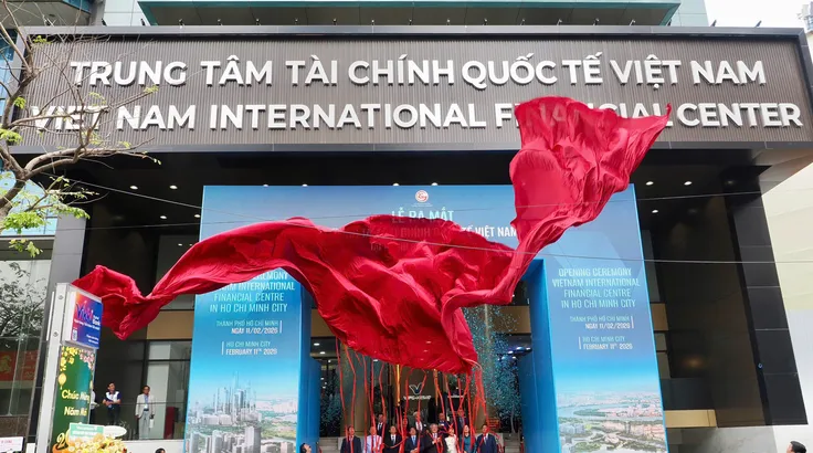 Nghi thức khánh thành VIFC-HCMC. Ảnh: Hoàng Hùng. 