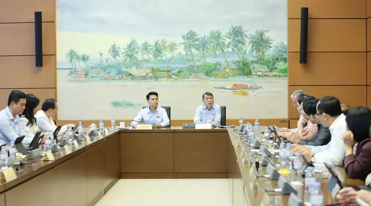 Thủ tướng Lê Minh Hưng tại phiên thảo luận tổ đại biểu Quốc hội sáng 21-10. Ảnh QUANG PHÚC