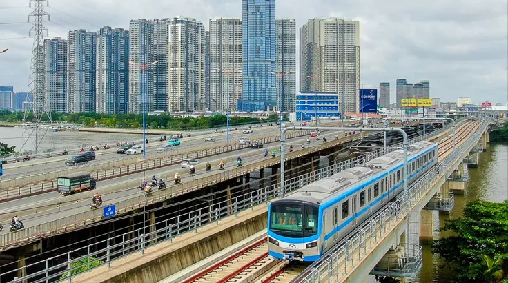 Tuyến metro số 1 (Bến Thành - Suối Tiên). Ảnh: HOÀNG HÙNG