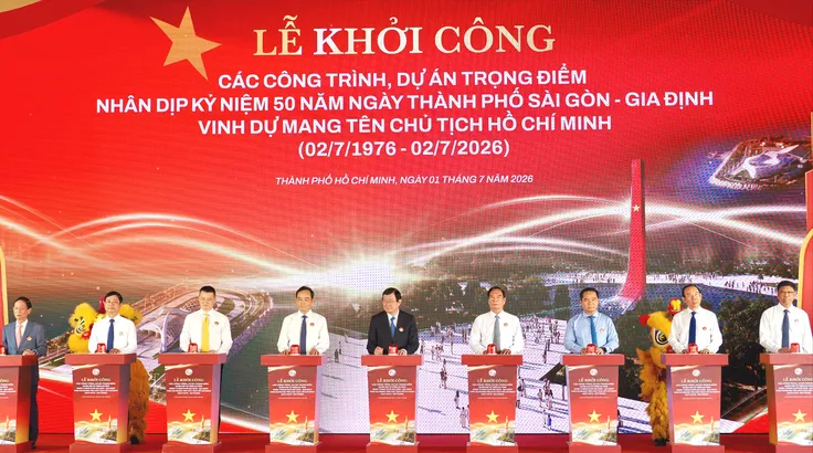 TPHCM khởi công 8 công trình, dự án trọng điểm chào mừng 50 năm thành phố mang tên Bác
