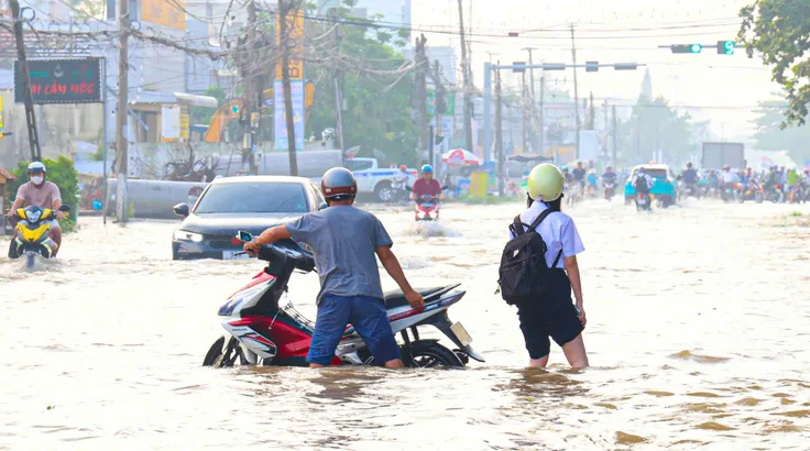 Cần Thơ: Triều cường vượt báo động III, nhiều nơi ngập sâu
