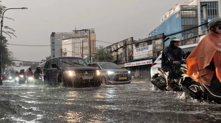Mưa lớn vào chiều tối có thể gây ngập cục bộ tại một số khu vực ở TPHCM