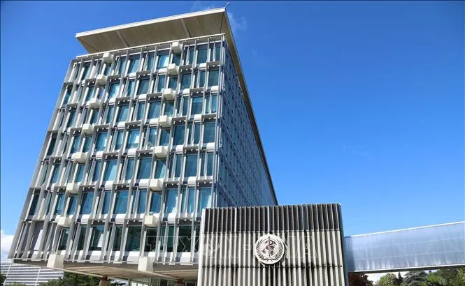 Trụ sở WHO ở Geneva, Thụy Sĩ. Ảnh: THX/TTXVN