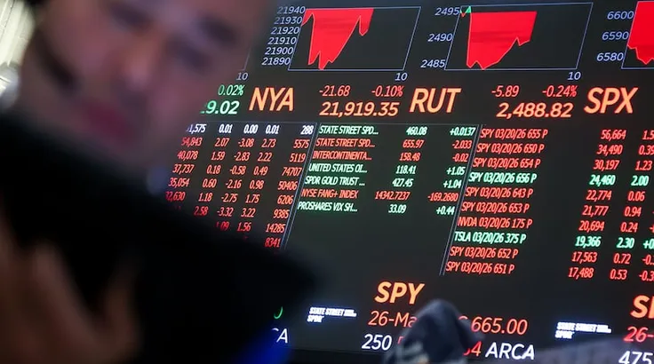 Chứng khoán Mỹ bất ổn giữa mối lo lạm phát và xung đột