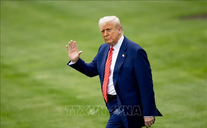 Tổng thống Mỹ Donald Trump tại Nhà Trắng, Washington, D.C. Ảnh: THX/TTXVN