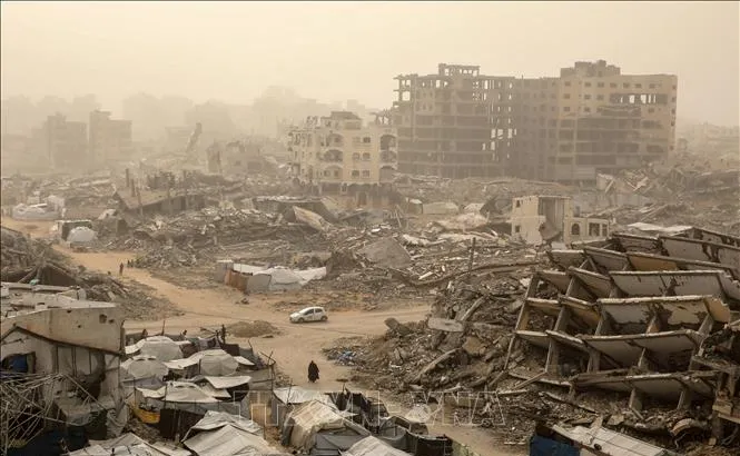 Quang cảnh tại thành phố Gaza. Ảnh: THX/TTXVN