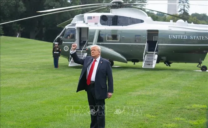 Tổng thống Mỹ Donald Trump tại Nhà Trắng ngày 7-9-2025. Ảnh: THX/TTXVN