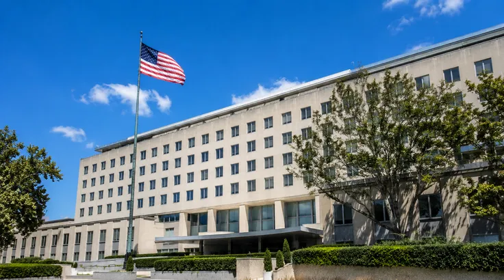 Trụ sở Bộ Ngoại giao Mỹ ở Washington, DC. Ảnh minh họa: AI