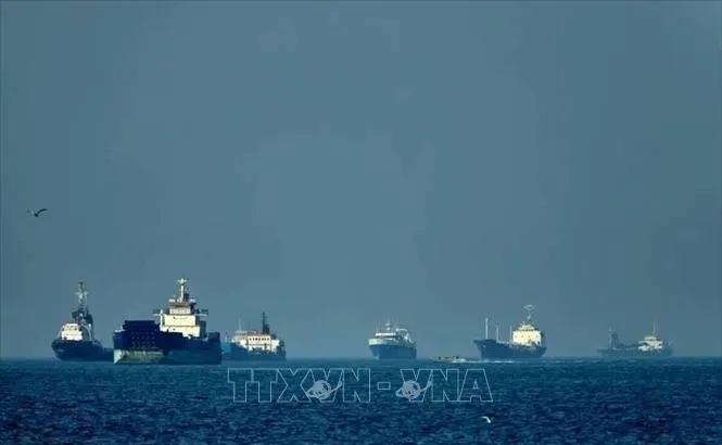 Quang cảnh eo biển Hormuz. Ảnh: IRNA, THX/TTXVN
