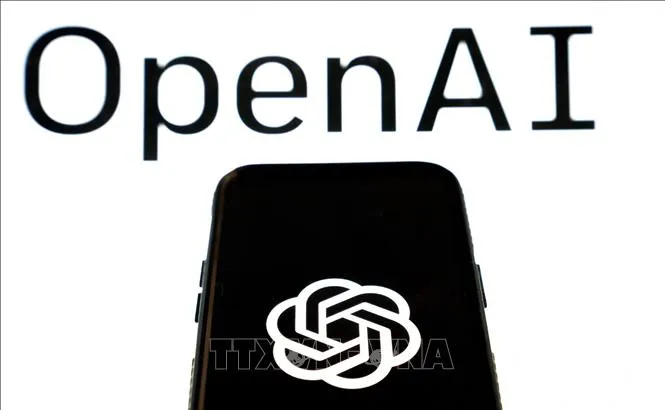 Biểu tượng ChatGPT của Công ty OpenAI tại một văn phòng ở Washington DC. Ảnh minh hoạ: philstar.com/TTXVN