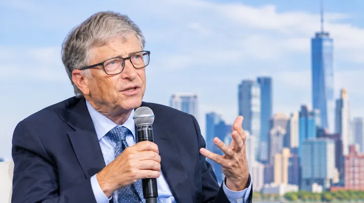 Tỷ phú Bill Gates. Ảnh minh họa: AI