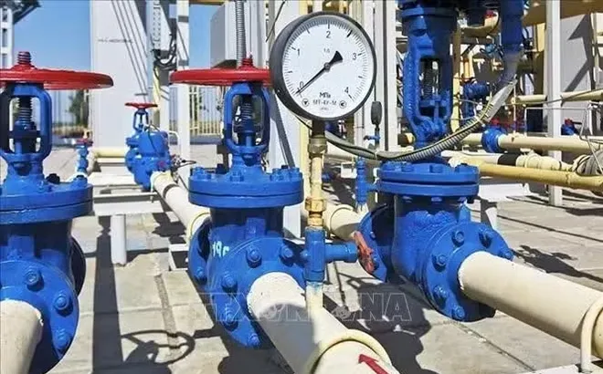 Hệ thống đường ống dẫn khí đốt của Tập đoàn Gazprom (Nga). Ảnh: EPA/TTXVN
