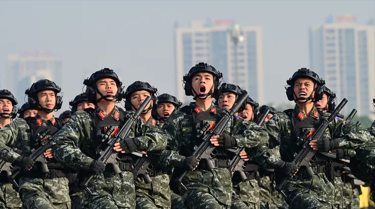 Hình ảnh tổng duyệt diễn tập bảo vệ an ninh Đại hội Đảng lần thứ XIV