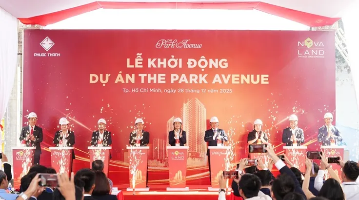 Tập đoàn Novaland tổ chức lễ khởi động dự án The Park Avenue, ghi nhận bước tiến mới tại sự kiện sáng 28-12.