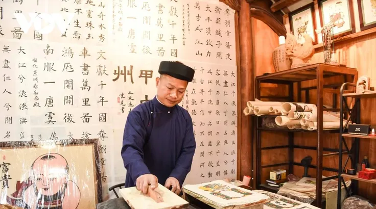 Nghệ nhận lưu giữ những nét đặc sắc của nghề làm tranh dân gian Đông Hồ