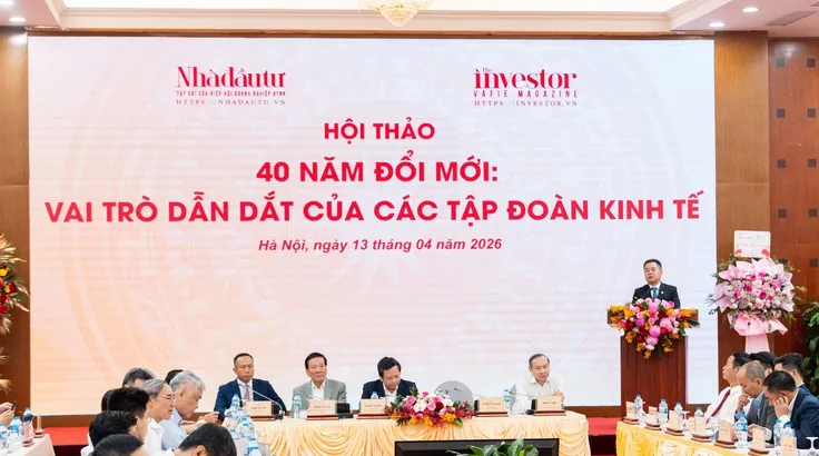 Hội thảo “40 năm Đổi mới: Vai trò dẫn dắt của các tập đoàn kinh tế”. Ảnh: A Huy.