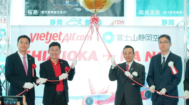 Vietjet khai trương đường bay bay thẳng Hà Nội-Shizuoka
