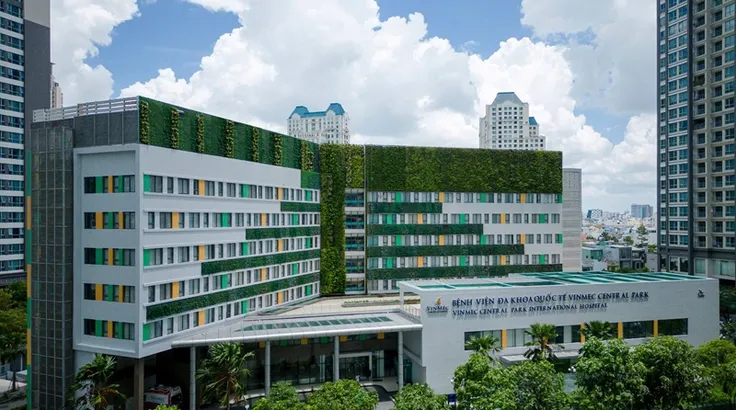 Vinmec Central Park được xây dựng trên khuôn viên rộng rãi với tổng số vốn đầu tư lớn.