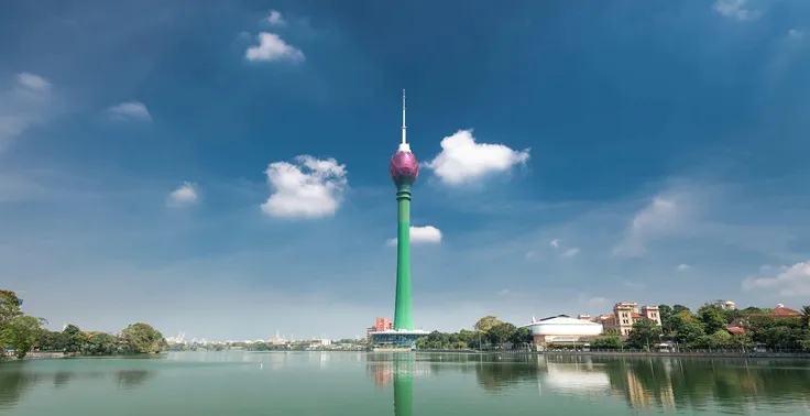 Một góc trung tâm kinh tế Colombo của Sri Lanka.