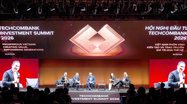 Các diễn giả tại Hội nghị đầu tư Techcombank Investment Summit 2026.