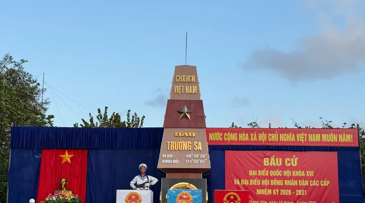 Đảo Trường Sa sẵn sàng cho ngày bầu cử