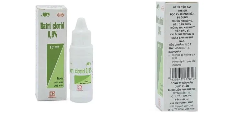 Thu hồi toàn quốc lô thuốc nhỏ mắt Natri clorid 0,9% 