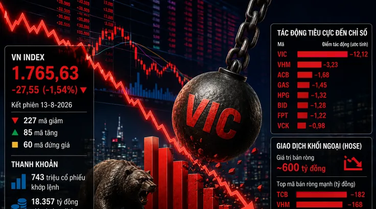 Áp lực chốt lời gia tăng, VN-Index thu hồi toàn bộ đà tăng