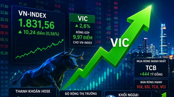 VIC tiếp tục kéo chỉ số 'vượt dốc'