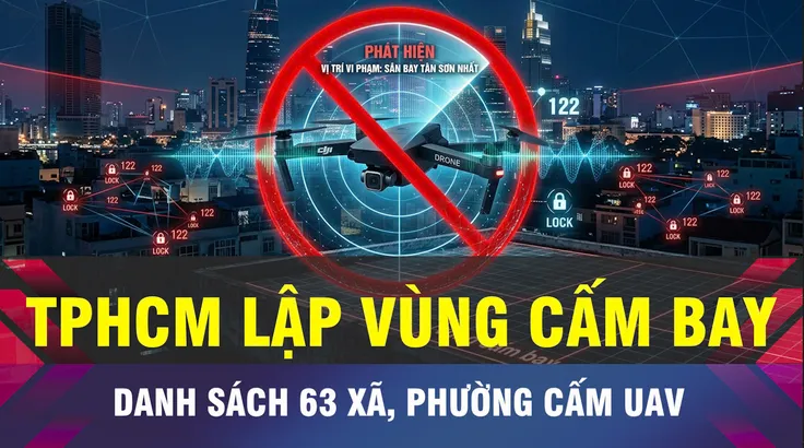 18 GIỜ NGÀY 3-9: TPHCM cấm thiết bị bay không người lái tại 63 xã, phường 