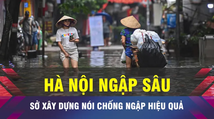 18 GIỜ NGÀY 18-9: Công trình chống ngập Hà Nội phát huy hiệu quả