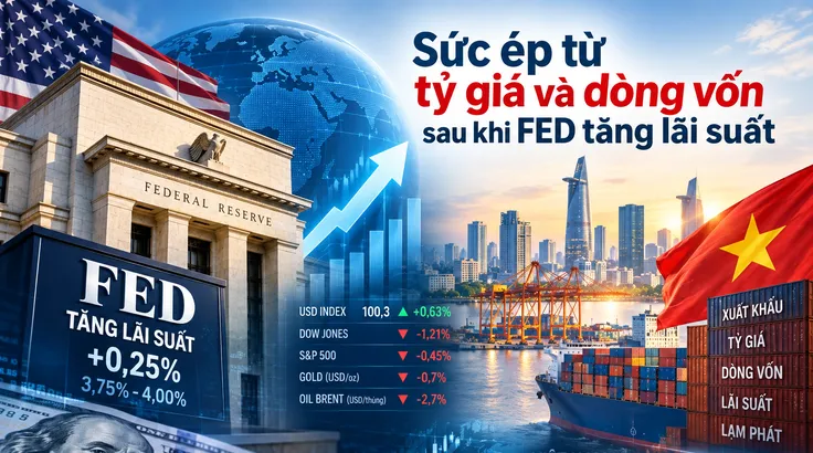 Sức ép từ tỷ giá và dòng vốn sau khi FED tăng lãi suất