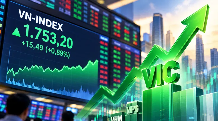 VN Index lấy lại sắc xanh nhờ cổ phiếu trụ